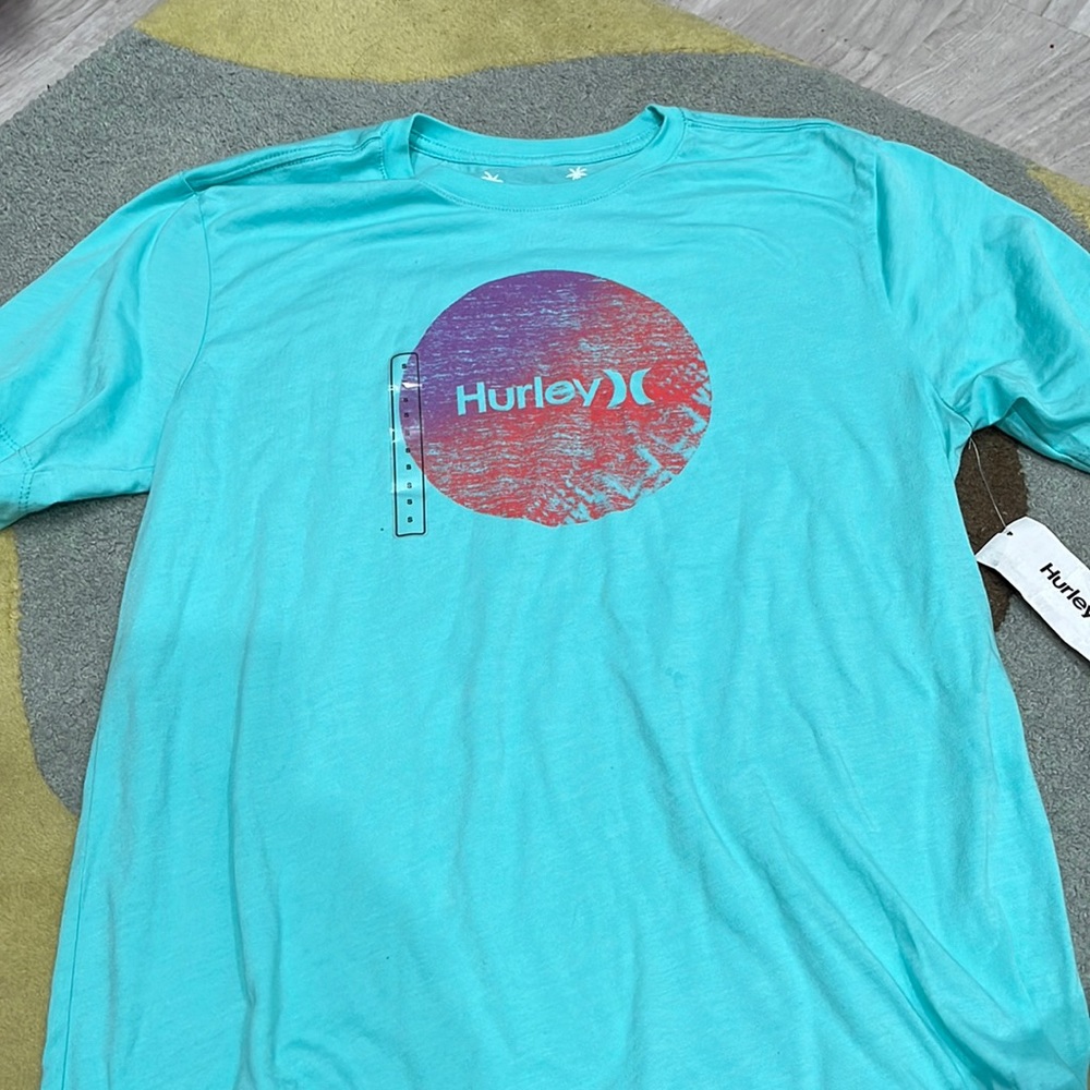 Hurley light blue men’s small T-shirt, never worn